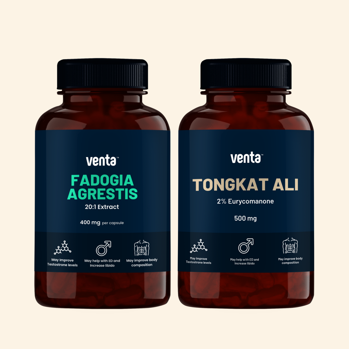 Men Muscle Bundle - Fadogia Agrestis + Tongkat Ali